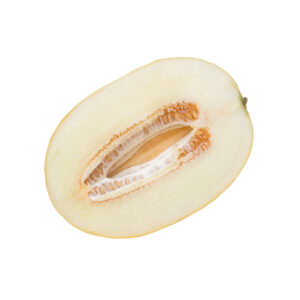 Le melon blanc est un légume de la famille des cucurbitacées consommé comme un fruit. Cette variété de melon développe son parfum et son goût délicieusement sucré à sa pleine maturité. Variété traditionnelle portugaise de fruits ovales de 2 à 4 kilos,
à la peau blanche légèrement écrite, et à la chair vert pâle, presque blanche. Bonne consistance et goût doux très agréable, c'est une référence au Portugal.

Le melon blanc apporte fraicheur et de désaltération. Il est aussi idéal pour faire le plein de vitalité. Le melon blanc est peu calorique, riche en vitamines et minéraux.
Origine commercialisée par JMF PARTENARIAT :
PORTUGAL
Nos conditionnements :
Colis carton
Nous téléphoner 04 68 98 31 50
Nous envoyer un mail